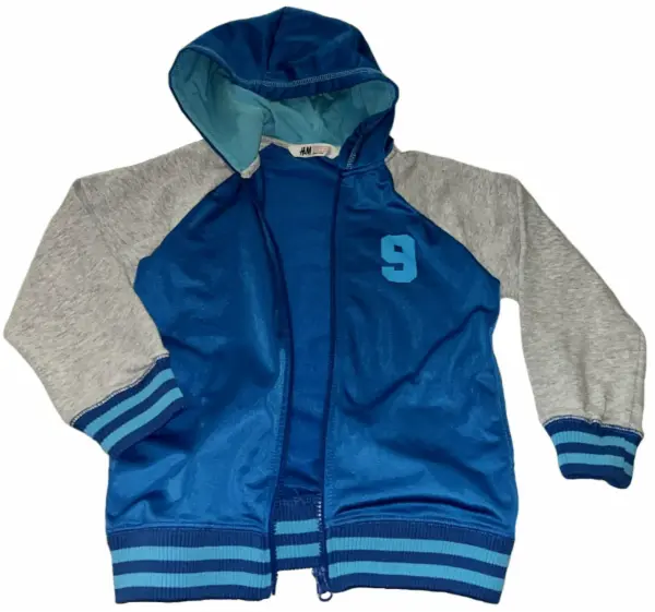 Super modrý sportovní set H&M (mikina a tepláky), vel. 6-8y 4