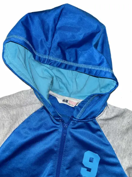 Super modrý sportovní set H&M (mikina a tepláky), vel. 6-8y 12