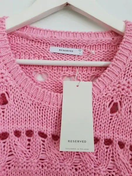 🌸Krásný dámský růžový svetřík vel. L/40 zn. Reserved🌸 4