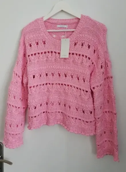 🌸Krásný dámský růžový svetřík vel. L/40 zn. Reserved🌸