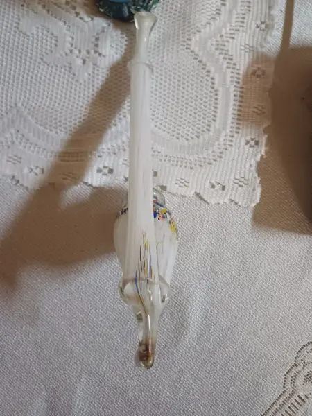 Dekorativní skleněná dýmka s barevným vzorem 3