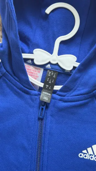 Dětský  overal s kapucí Adidas, modrá, vel. 92 5