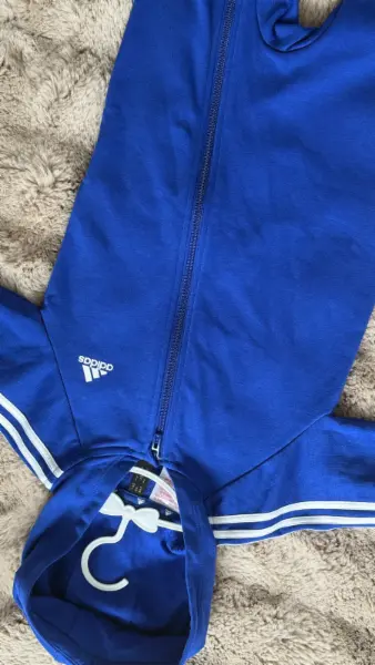 Dětský  overal s kapucí Adidas, modrá, vel. 92 6