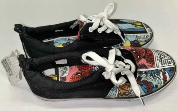 ČERNÉ tenisky / boty Spiderman komiks styl vel. 39 4