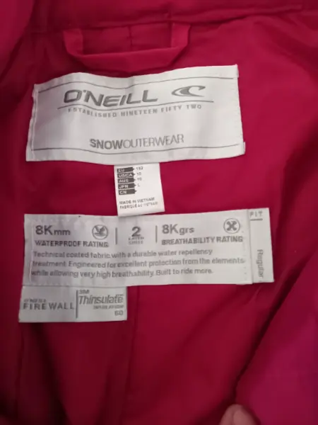 Dívčí lyžařské kalhoty O'Neill, růžové 3