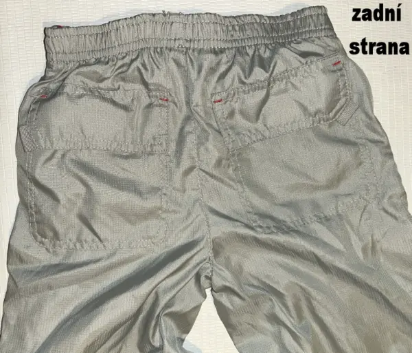Šedé podšité kalhoty "kapsáče", vel. 3-4 y 10