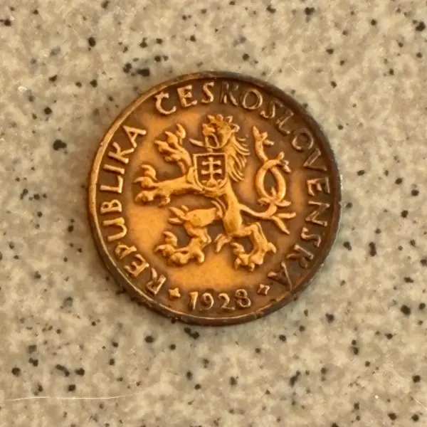 Československá mince 5 haléřů 1928 2
