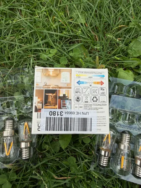 6x LED žárovka DGE E14 1.5W 150lm 2