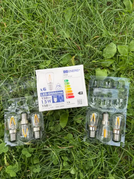 6x LED žárovka DGE E14 1.5W 150lm