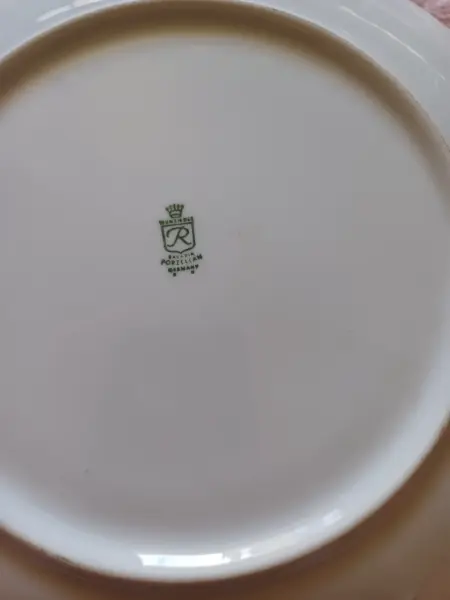 Porcelánový talíř Bavaria s motivem růží 5