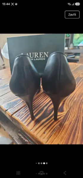 Dámské lodičky Lauren Ralph Lauren, černé, vel. 38 8