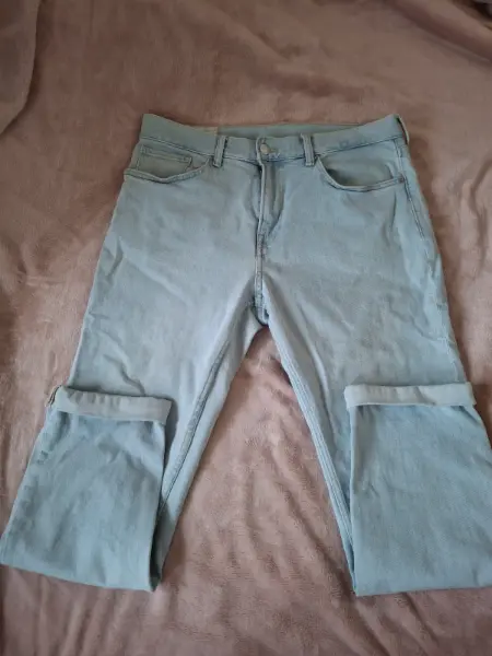 Světle modré džíny H&M Slim fit
