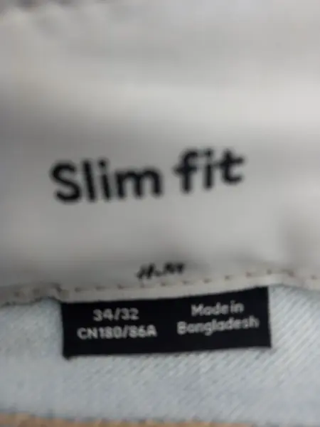 Světle modré džíny H&M Slim fit 3