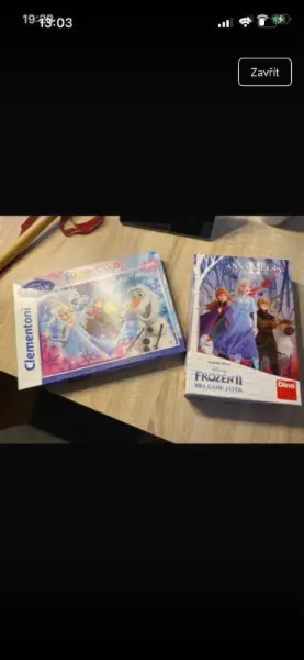 Sada her Frozen 2: Puzzle Clementoni a hra Dino