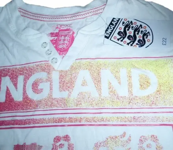 Bílé pánské elegantní tričko ENGLAND, vel. M 2