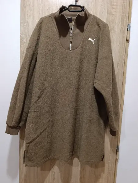 Puma hnědá mikina se zipem