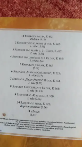 Dvě CD vážná hudba 3