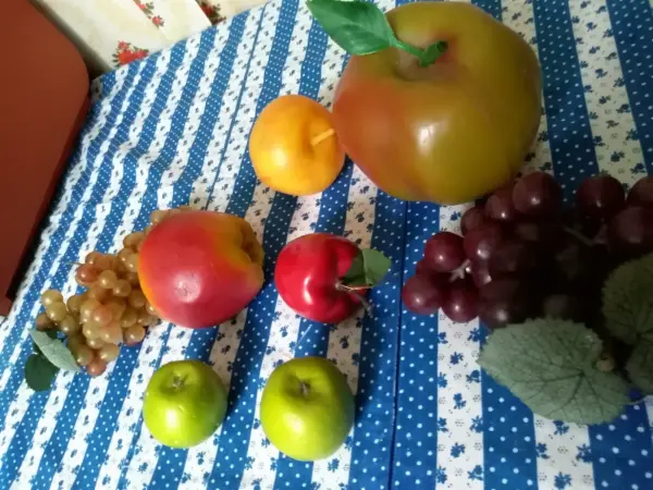 Dekorační umělé ovoce - retro sada 3