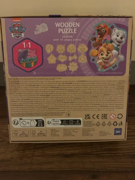 Dřevěné puzzle Tlapková patrola, 50 dílků 2