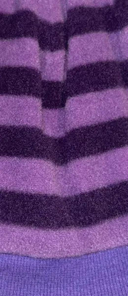 Fialová dívčí hřejivá čepice, pruhy, vel. 2 roky 4