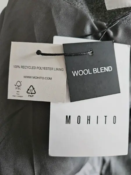 NOVÝ Mohito dvouřadý kabát 9