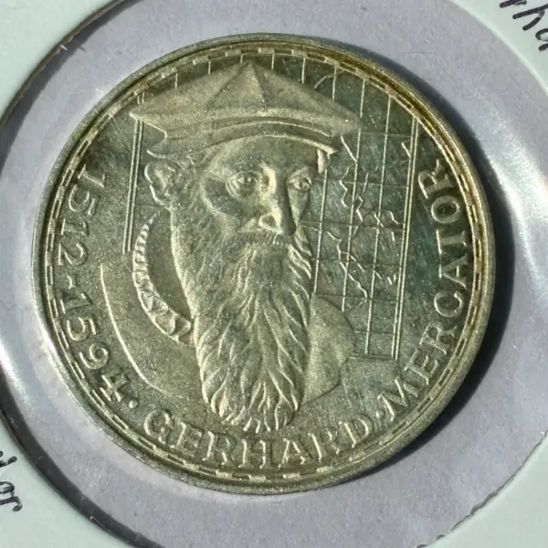 Německá pamětní mince 5 Marek 1969 Gerhard Mercator