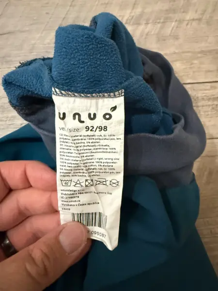 Dětské softshellové kalhoty Unuo, vel. 92/98 3