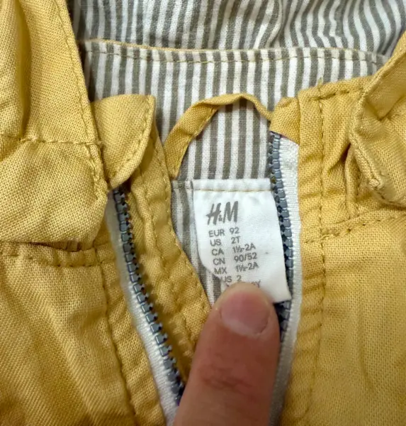 Dětská žlutá větrovka H&M, vel. 92 2