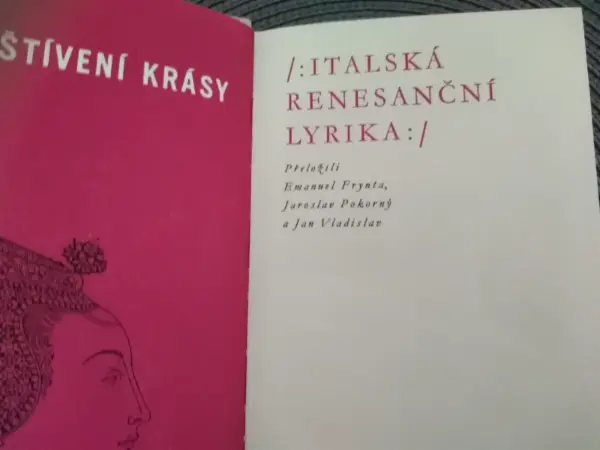 Navštívení krásy: Italská renesanční lyrika 2