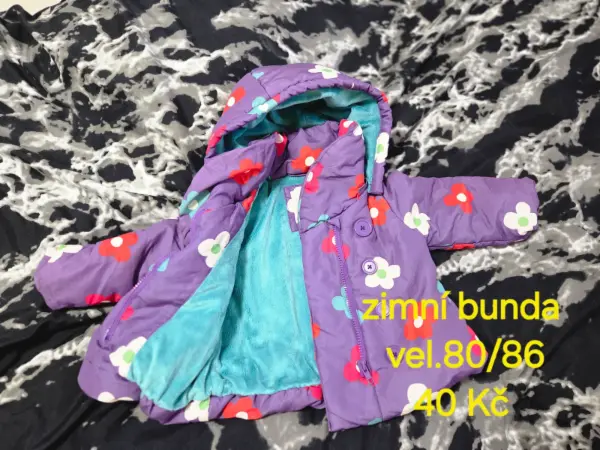 Dětská zimní bunda, vel. 80/86
