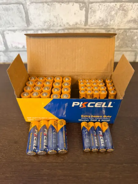 Sada 48 ks baterií PKCELL R6P a R03P 3