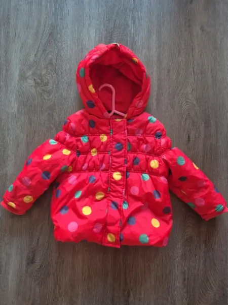 Dětská zimní bunda George, puntíkovaná, vel. 92-98