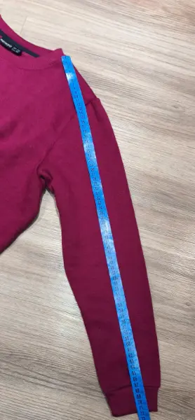 Dámská vínová mikina Esmara s kapsou 4