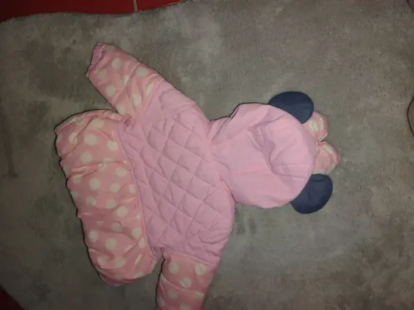 Dětská růžová bunda Minnie Mouse s kapucí 3