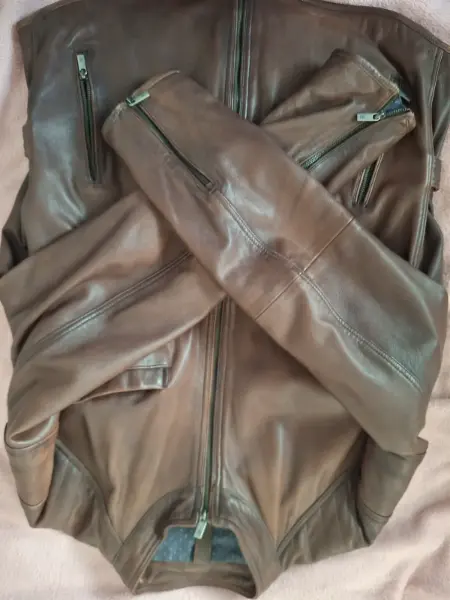 Pánská kožená bunda Massimo Dutti 3