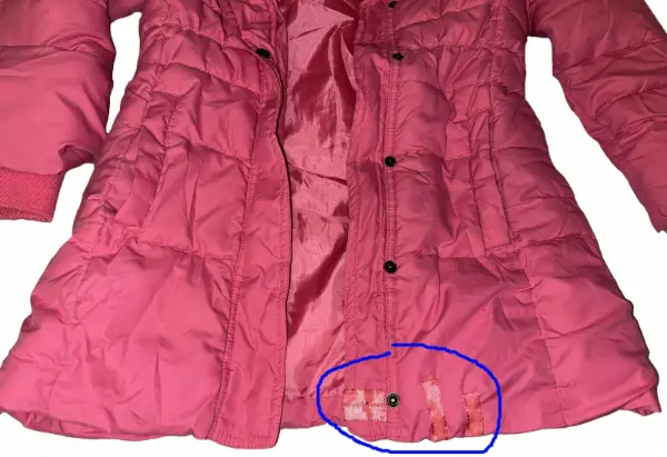 Růžová delší zimní bunda H&M, kapuca, vel. 6–7 let 8