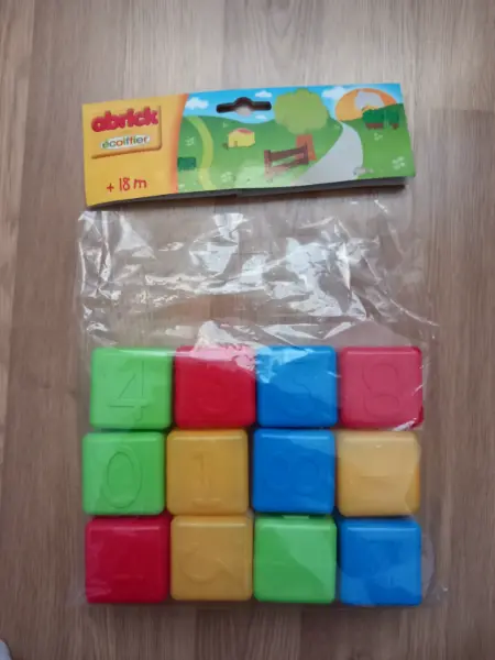 Nové kostky s čísly Abrick Ecoiffier