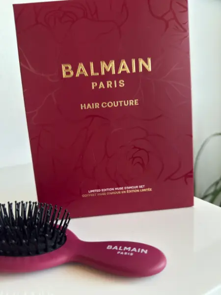 Malý hřeben na vlasy Balmain - edice Velvet Burgundy  3