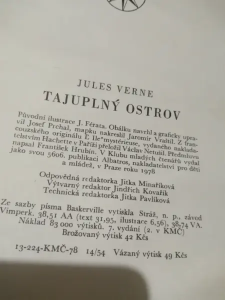 Jules Verne - Tajuplný ostrov (Albatros 1978) 3