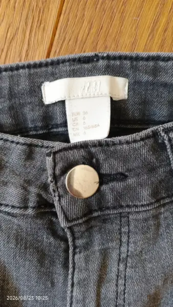 Šedé džíny H&M, vel 36 2