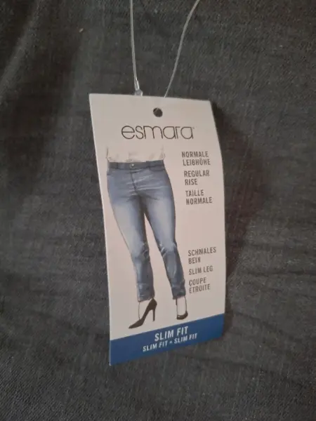 Šedé džíny Esmara Slim Fit 4