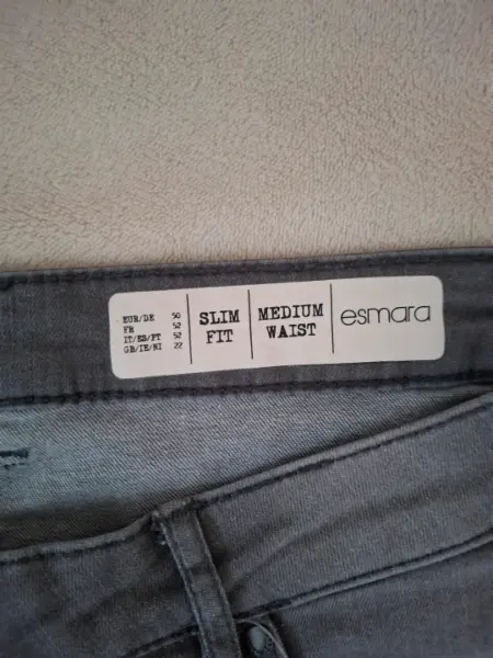 Šedé džíny Esmara Slim Fit 2