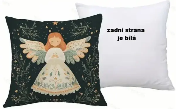 Dekorativní povlak na polštář, motiv anděl 4