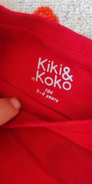 Červené dětské tričko s puntíky Kiki & Koko 4