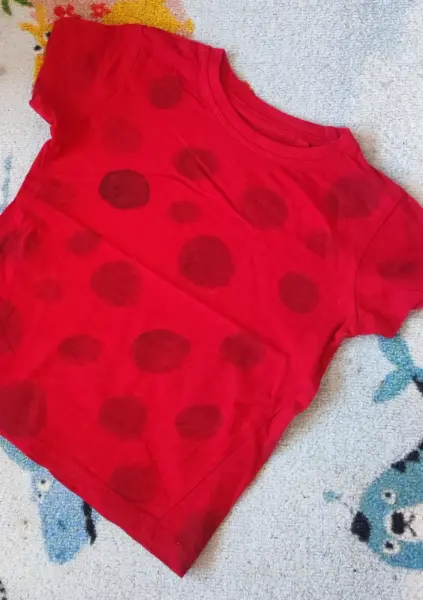 Červené dětské tričko s puntíky Kiki & Koko 2