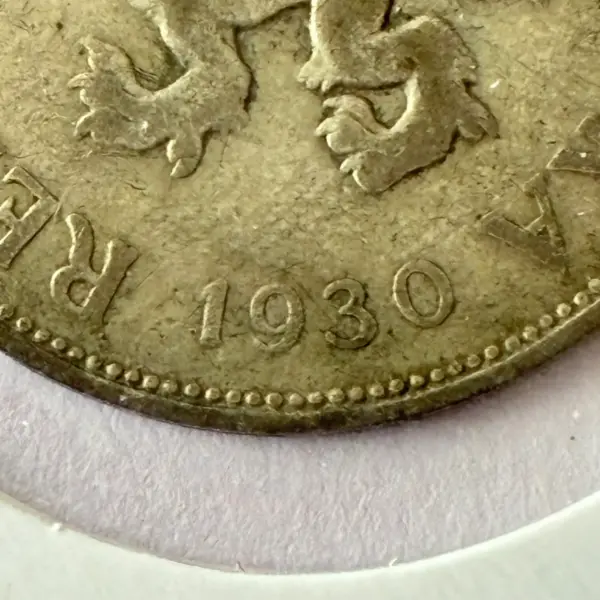 Československá mince 5 Kč 1930 3