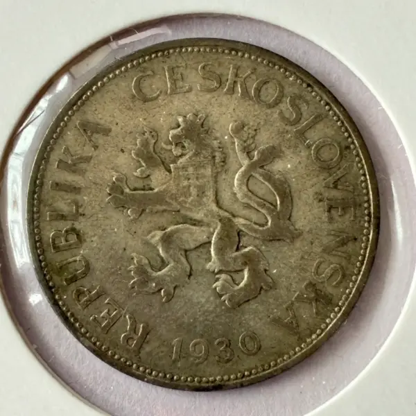 Československá mince 5 Kč 1930 2