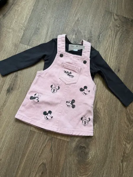Dětské šaty Minnie s bodýčkem