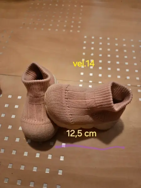 Dětské pletené botičky, vel. 14, 12,5 cm