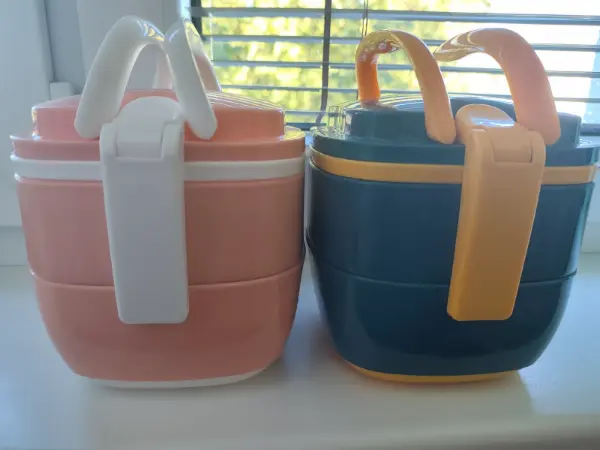 Dětské obědové boxy s příborem, 2 ks 3